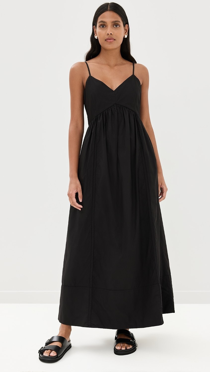 Jenni Kayne Peninsula Cotton Dress in Black Size Medium M New