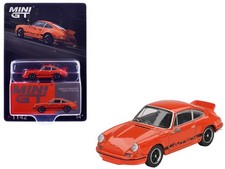 Porsche 911 Carrera RS 2.7 Tangerine with Black Stripes 1/64 by Mini GT