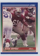 1990 Score Jesse Sapolu #424 3gq