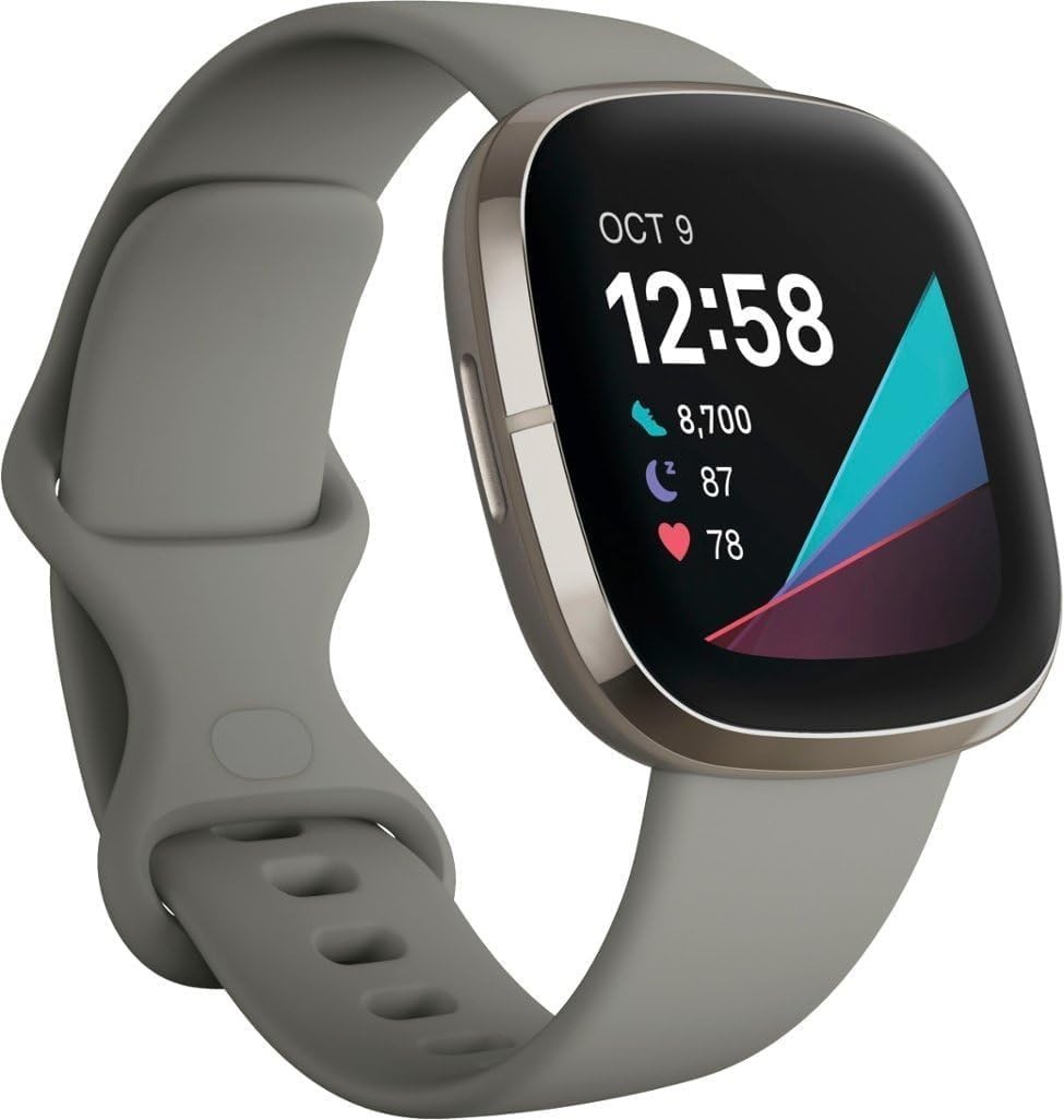 Fitbit Sense Advanced Health Smartwatch Heart Rate Monitor Built-in GPS - Grey
