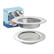 RQYEKDO Kitchen Sink Strainer Stainless Steel with Coarse Mesh4.4 Wide Rim Dr...