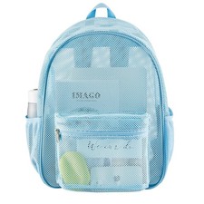 Heavy Duty Mesh Backpack, See Through College Backpack with Padded Shoulder S...