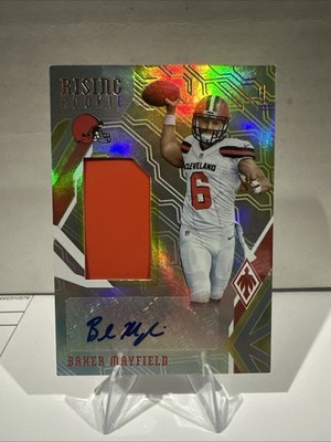 2018 Panini Phoenix - Rising Rookie RPA Baker Mayfield #RR-BM 5/5 (RC) bookend!!