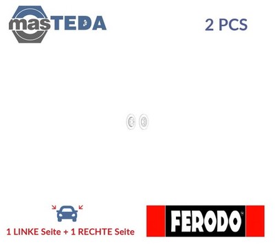 DDF244C BREMSSCHEIBEN SATZ HINTEN FERODO 2PCS NEU OE QUALITÄT