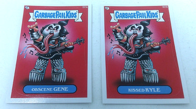 2013 Garbage Pail Kids BNS3 Obscene Gene & Kissed Kyle + 4 Bonus Cards MINT KISS