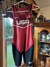 New Red Sealed Women's RARE Bold USA Olympic Wrestling Singlet 2XL