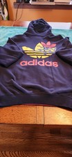 Adidas Originals Dance Trefoil Hoodie Navy Men's Hoodie Size XL indigo blue