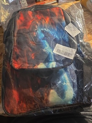 King Kong Godzilla Backpack Book bag School New Without Tags, Unused Lunch Bag, 