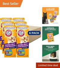 Double Duty Cat Litter Deodorizer - 30 oz, 6 Pack  Fresh Cedar  Pine Scent