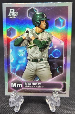 2022 Bowman Platinum MAX MUNCY Precious Elements #PE-30 Oakland Athletics