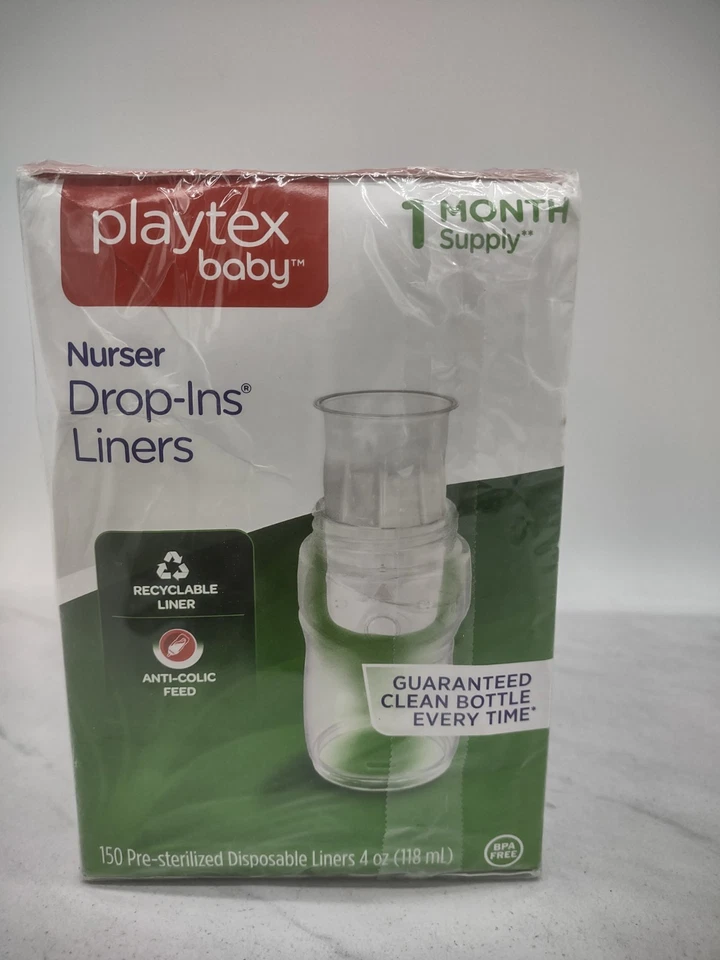 Forros para biberones Playtex Baby Drop-ins (150 piezas) 4 fl oz nuevo paquete sellado Foto 3 de 4