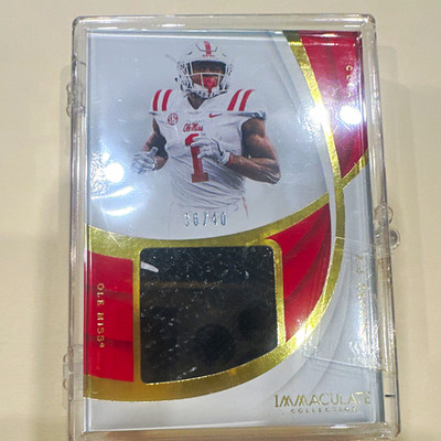 Panini 2019 Immaculate Collegiate A.J. Brown Cleat  /40 & Select Swatch 68/99