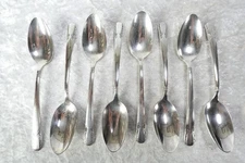 8 Teaspoons 'TALISMAN' Pattern Silverplate Flatware Wm Rogers Mfg Co I.S.
