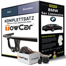 Für BMW 5er Limousine Typ F10 Anhängerkupplung starr +eSatz 13pol 14-17 NEU AHK