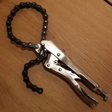 Chain Locking Pliers Vise Grip Style Chain Clamp Wrench Adjustable Heavy Duty