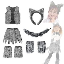 Kids Wolf Costume Set Cosplay Costume Accessories for Cosplay Carnival Party