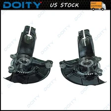 Front Steering Knuckle & Wheel Bearing Hub Assemblies Pair 2 for VW Beetle Golf