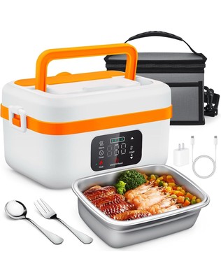 Cordless Electric Lunch Box for Adults, Rechargeable Self-Heating Food Warmer...