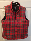 Chaps Est 1978 - Petite - Red Green Plaid Puffer Vest Women's Petite Large - Zip — photo 1