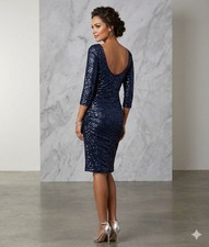 David's Bridal Dress Sz S🌹New with Tags Sequin Gorgeous Party Shiny