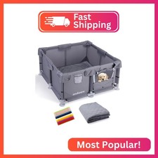 Whelping Box for Dogs and Puppies, 36 36 19 in Whelping Supplies with Waterproof