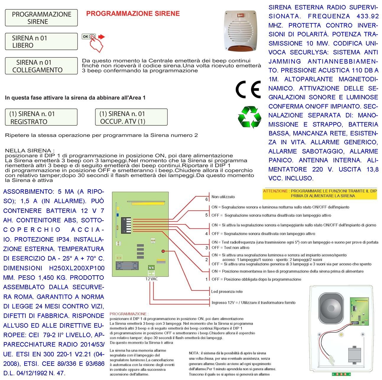 Sirena Allarme Esterna Sydra GSM Wireless - Protezione Casa Sicura - 3