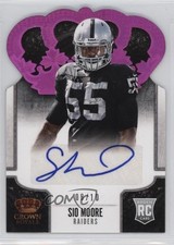2013 Crown Royale Retail Red Holo Die-Cut Signatures 8/10 Sio Moore Auto fm0