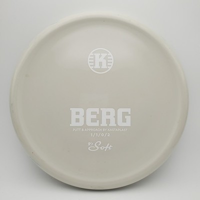 Kastaplast K1 Soft Berg 175g White Disc Golf Putt And Approach Driver