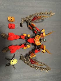 LEGO Bionicle Tahu Master of Fire 70787 Complete Both Masks & Skull Spider