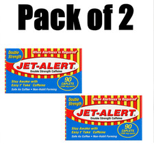  2 pack Jet Alert Regular Strength Caffeine, Restore Mental Alertness, 100Mg,