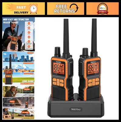 Long Range Waterproof Walkie Talkies 2 Way Radio 60 Channels 121 Privacy Codes S