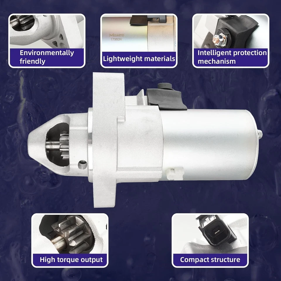 Motor de arranque para Honda Accord 2006-2012 2011 31200-R40-A01 31200-R40-A01RM - Imagem 2 de 3