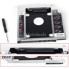 12.7mm Universal for SATA 2nd HDD SSD Hard Drive Caddy CD/DVD-ROM Optical Bay