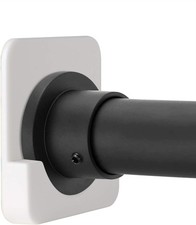 Shower Curtain Rod Holder for Wall Mount Adhesive Shower Tension Rod Retainer
