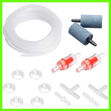 13 Feet Airline Tubing Standard Aquarium Air Pump Accessories with Air Stones...