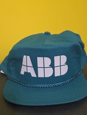 Vintage ABB Technology Power Robotics Company Snapback Cap Red Hat NWOT 80s