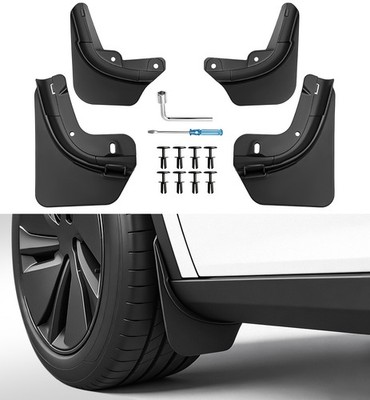 Xprite Mud Flaps For 2025 2026 Tesla Model Y Juniper Splash Guards No Drill 4PCS