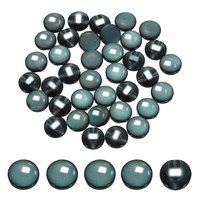 "100 StüCk Resin KnöPfe 12.5Mm/0.5\" Perlmutt Runde NäHknöPfe DunkelgrüN"