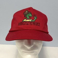 Vintage Snapper Lawn Mower Snapback Hat Red Embroidered Regal Cap Made In USA