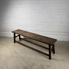 Simple Rustic Bench Seat made from Reclaimed Antique Oak  