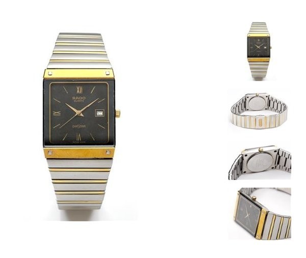 RADO Diastar Quartz Scratchproof Water Sealed Mens Watch 129.0195