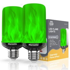 Upgraded Flame LED Flame Light Bulbs, 4-Mode Flickering Light Bulbs with Upsi...
