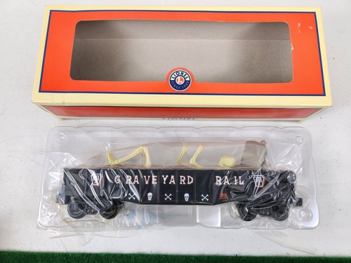 LIONEL 6-26604 HALLOWEEN SPOOKY GRAVE GONDOLA R.T.R. GRAVEYARD RAIL NIB RARE!! - Picture 13 of 17