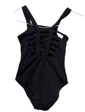 Danz N Motion by Danshuz Girls Sz 8-10 Tank Ballet Leotard Black strappy back