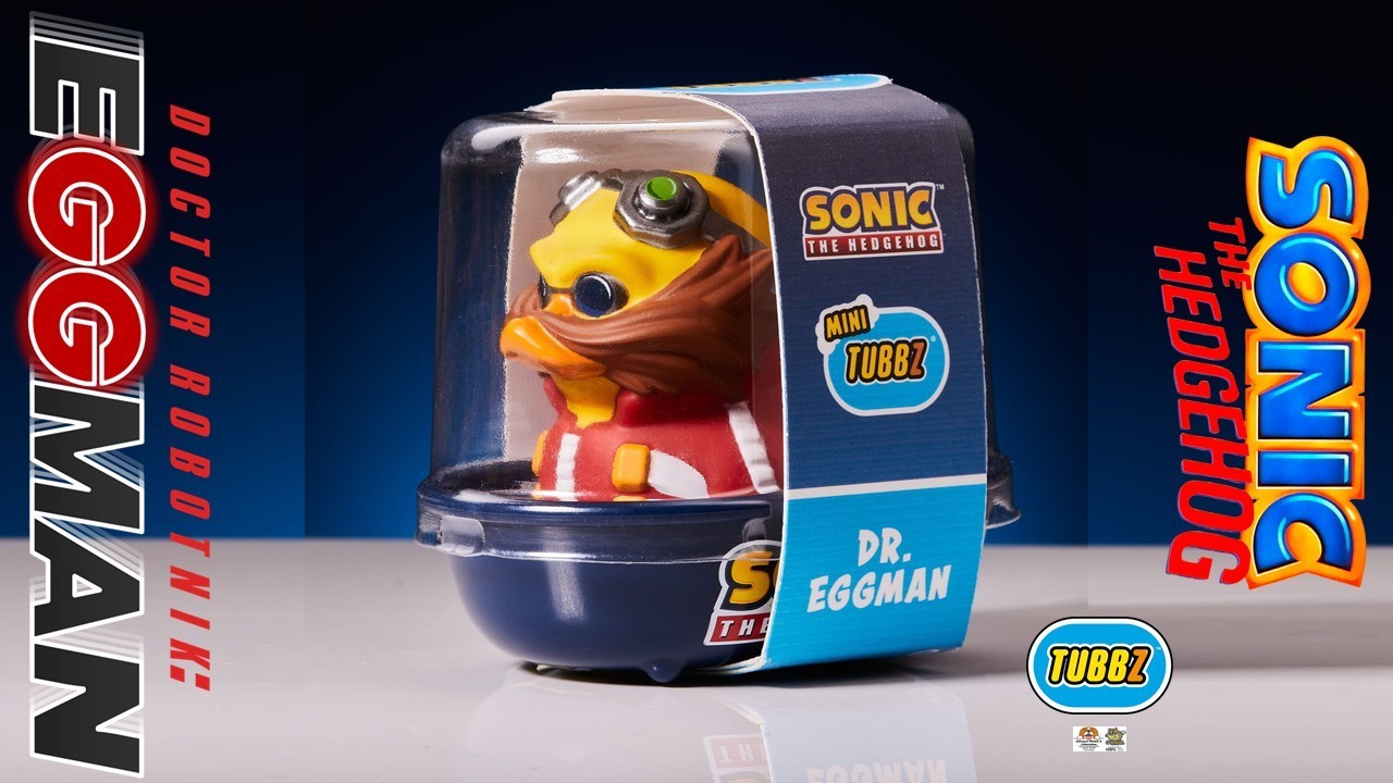 Sonic the Hedgehog Doctor Robotnik / Dr Eggman ~ Tubbz Mini Rubber Duck