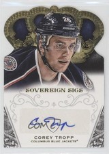 2013-14 Panini Crown Royale Sovereign Signatures Corey Tropp #SO-CTR Auto 8jr