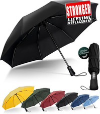 Travel Compact Umbrella Windproof - Portable Automatic for Rain, Folding Umbrell