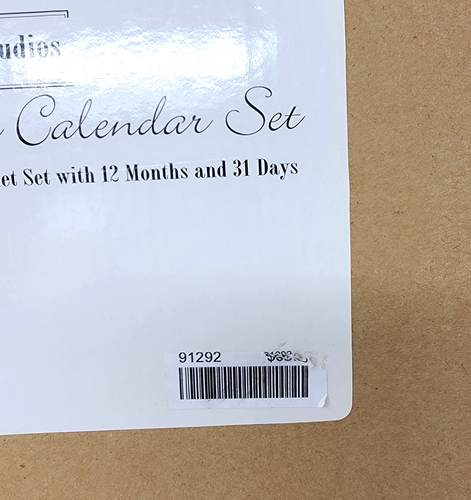 Lone Elm Studios Set Calendario Magnetico Vetro Perpetuo Calendario Metallo Set Calamita - Foto 8 di 8