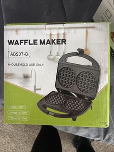 OSTBA Mini Waffle Maker 750W, Double 4-Inch Belgian Waffles Small, ABS07-B 