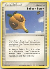 Balloon Berry 84/107 Uncommon Deoxys Pokemon Damaged